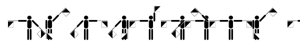 Semaphore Pramuka font preview